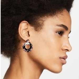 Lele Sadoughi Banded Mini Hoops